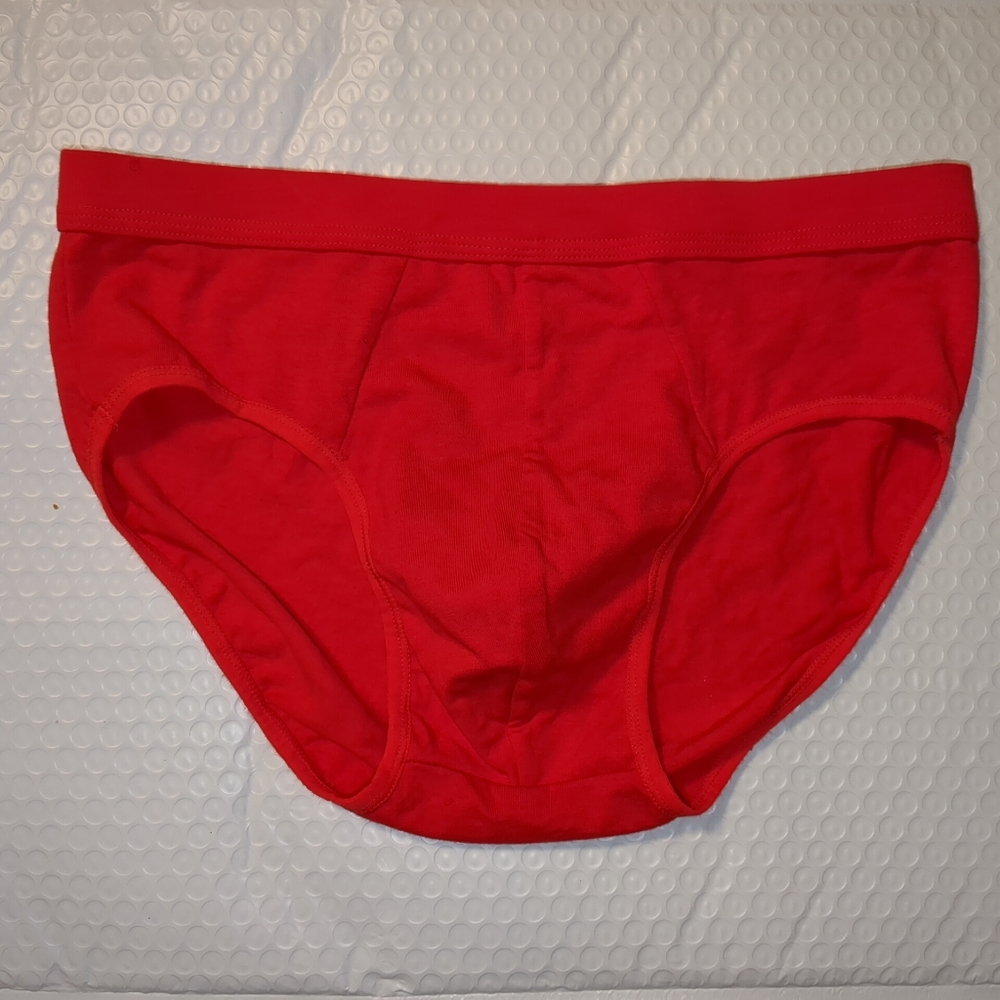 Unbranded Red Cotton Briefs Size XL (fits like Size M)